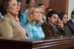 Jury watching a criminal defendant testify at trial